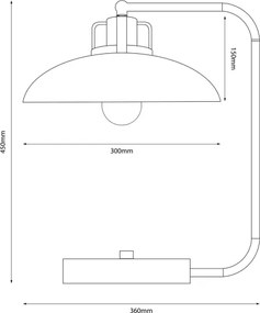 Lampă de masă FELIX 1xE27/60W/230V albastră