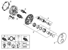 GROHE 24075000 - Baterie termostatică GROHTHERM, crom lucios