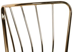 Set de scaune de sufragerie Yildiz Dark Blue and Gold, 4 buc.