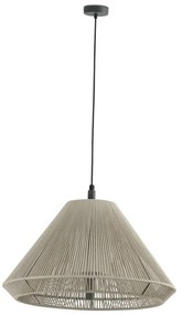 Lustra/Pendul iluminat exterior decorativ SAIGON cone W70 gri/bej