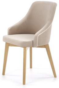 Scaun Toledo 2 velvet bej/stejar miere Solo 252