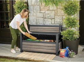 Bancă de grădină maro din plastic Deco – Keter