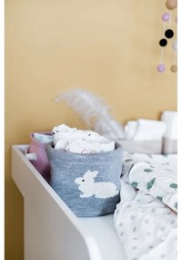 Organizator din bumbac Kindsgut Bunny, ø 16 cm, gri