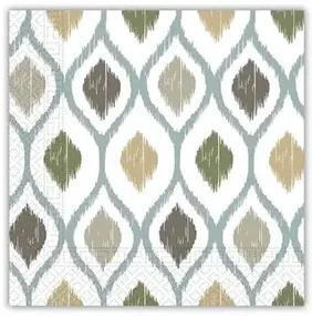 Colorat Boho Cells Set de 20 de șervete decorative 33x33 cm