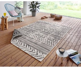 Covor adecvat pentru exterior NORTHRUGS Biri, 160 x 230 cm, negru-crem