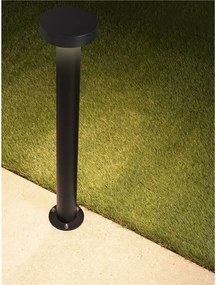 Stalp exterior IP65 LED 3000K GONG negru H-60cm