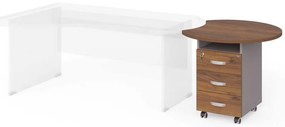 Sertare Manager 86 x 77 cm, nuca warmia / gri