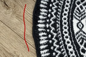 Covor FUN Napkin şerveţel cerc - fekete - SECUNDAR-COTATI PRODUSUL