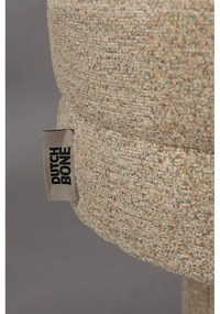 Bancă bej cu tapițerie din țesătură bouclé Fern – Dutchbone