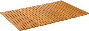 vidaXL Covoraș de baie Maro 80 x 50 cm Lemn Solid de Acacia