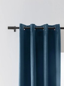 Draperie din catifea opaca Culoare albastru kerosen, VELVET 140x250 cm