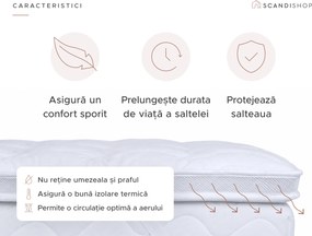 Protectie pentru saltea cu doua straturi - TOPPER 200 x 220 cm