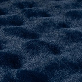 Blană albastru-închis sintetică 160x230 cm Waffle Faux Fur – Flair Rugs