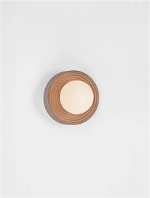 Aplica baie protectie IP44, Portelan mocha, ORBIQUE 16cm