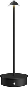 HOMCOM Lampă de Masă Reîncărcabilă cu USB, Lampă Fără Fir cu Temperatura Culorii Reglabilă 3000K/4500K/6500K, Control Tactil, Autonomie 4-8 Ore, Negru | Aosom Romania