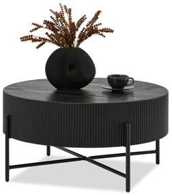 Măsuță de cafea Nixi (lemn negru + negru). 1111666