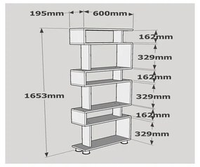 Raft 60 X 165 X 19.5 Blok - White