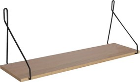 Etajera de perete Tarson din PAL melaminat, finisaj sonoma-negru, 72x20x27 cm