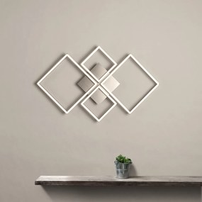 Aplica LED lumina ambientala Wall Art 4lt Square 2914SS SRT