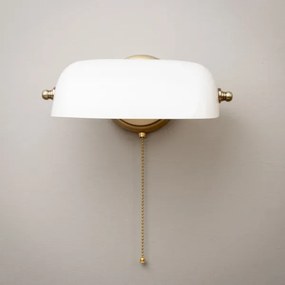 Brilagi - Aplica de perete BANK OFFICE 1xE27/60W/230V, alamă/albă