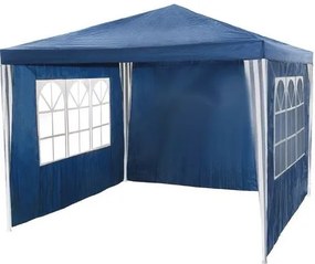 CORT PAVILION DE GRĂDINĂ 3X3 M + 3 PEREȚI BLUE