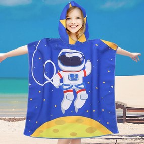 Poncho pentru copii GALAXIO albastru Dimensiune: 60 x 120 cm