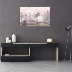 Tablou cu pădure (90x60 cm)