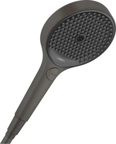 Para de dus Hansgrohe Rainfinity 130 negru - crom periat 3 tipuri de jet