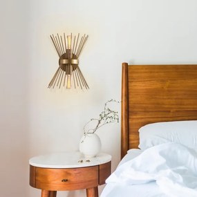 Aplică KIRPI 2xE27/40W/230V aurie