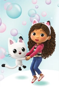 Gabby's Dollhouse Bubbles prosop de mână, prosop pentru față, prosop 30x50cm