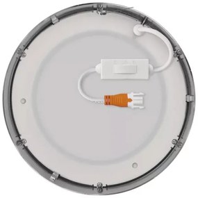 Plafonieră LED/12,5W/230V 3000/3500/4000K d. 17 cm crom