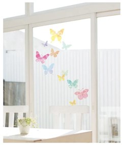 Set 24 autocolante Ambiance Artistic Butterflies