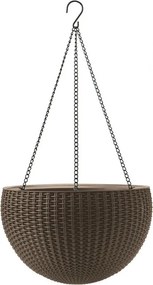 Ghiveci de flori HANGING SPHERE - maro