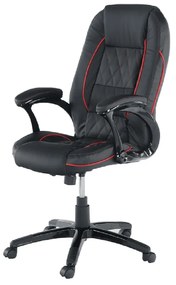 Scaun de birou Porshe new 62 cm negru si tiv rosu