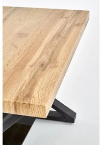 Masa de cafea Xena patrata, lemn natural/negru