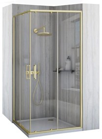 Cabina de dus auriu periat City 80x100 cm