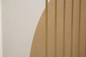 Tablou decorativ multicolor din lemn de Pin si panza, 80x3x120 cm, Shine-B Mauro Ferretti