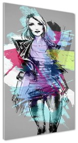 Fotografie imprimată pe sticlă Abstracție femeie