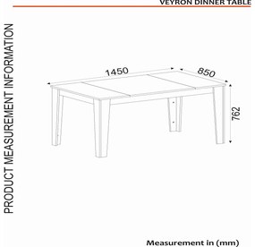 Masă sufragerie Veya 2 (pentru 6 persoane) (Travertin + Nisipiu) . 1102631