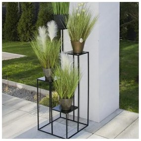 Suport de flori 110x40 cm negru