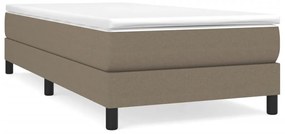 3120472 vidaXL Cadru de pat box spring, gri taupe, 80x200 cm, textil