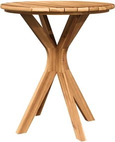 vidaXL Masă laterală Maro 70 x 70 x 75 cm Lemn solid de tec