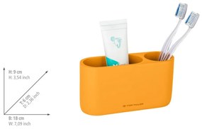 Suport pentru periuța de dinți galben muștar din polirășină Tom Tailor T-Color Bath – Wenko