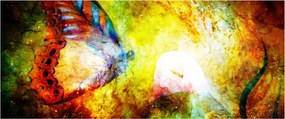 Tablou - Fluture spațial (120x50 cm)
