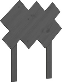 vidaXL Tăblie de pat, gri, 72,5x3x81 cm, lemn masiv de pin