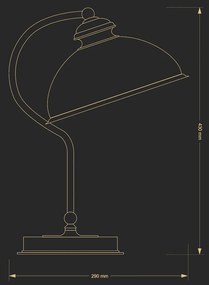Veioza, lampa de masa design clasic realizata manual Lido
