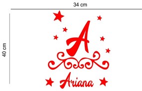 Sticker perete personalizat My Name Girl 12