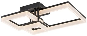 Plafoniera LED design geometric Amilia negru