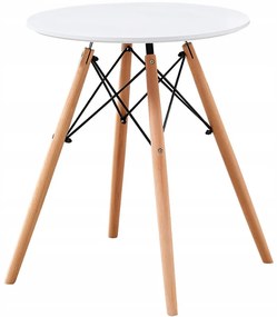 Masă rotundă ANELLO Albă 100 cm
