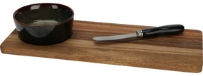 Set de servit EH Torrente, 3 piese, verde , 30 x12 cm